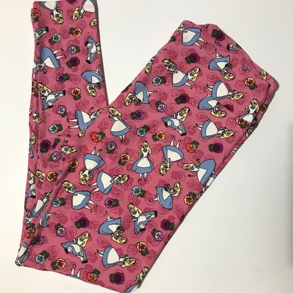 LuLaRoe Pants - LuLaRoe TC Disney Alice in Wonderland Leggings
